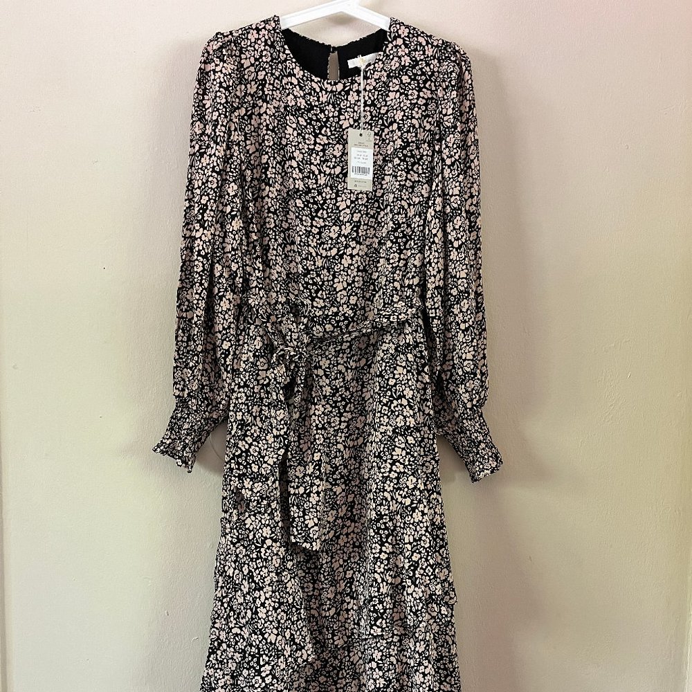 Boden Floral Multi-Tiered Jersey Maxi Dress